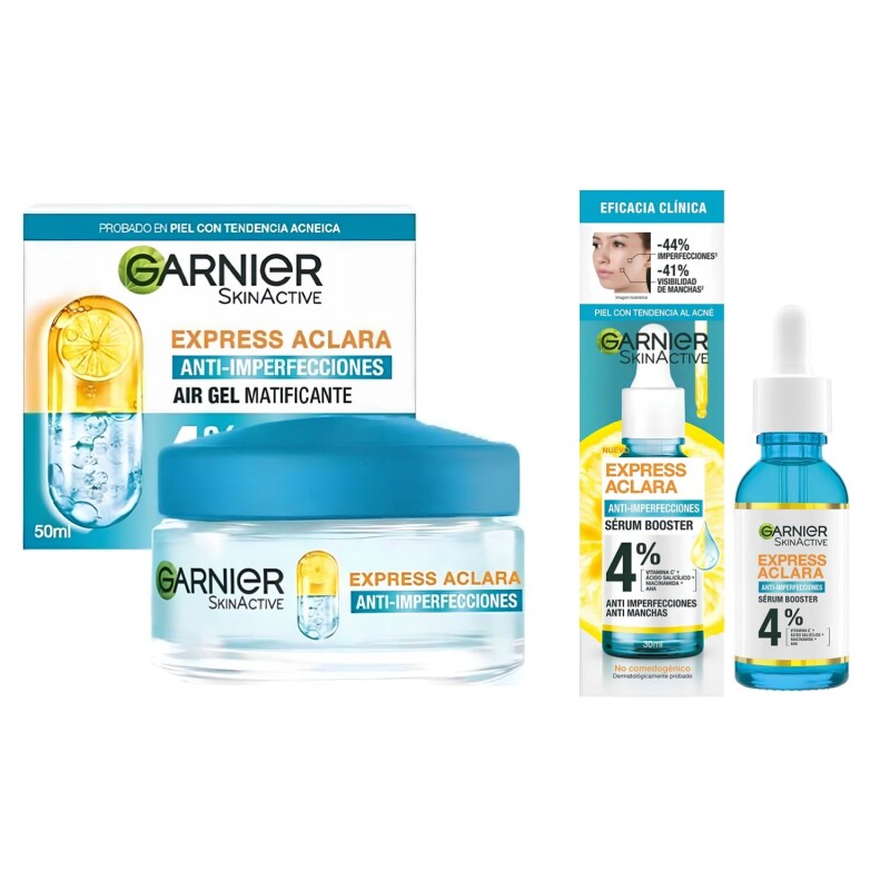 Pack Garnier Gel Hidratante + Serum Anti-Imperfecciones Pack Garnier Gel Hidratante + Serum Anti-Imperfecciones