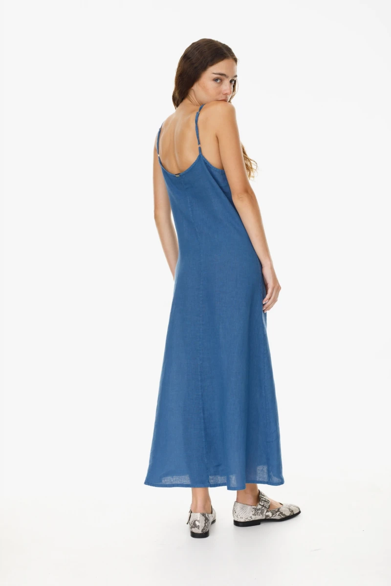 Vestido Oliva azul l