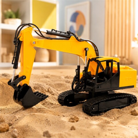 Excavadora a Control Remoto con Luz y Sonido 36 cm AMARILLO