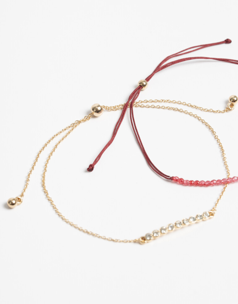 Pulseras Flexibles Sets Lucky charm Set De Pulseras Lucky - Combinacion Multicolor