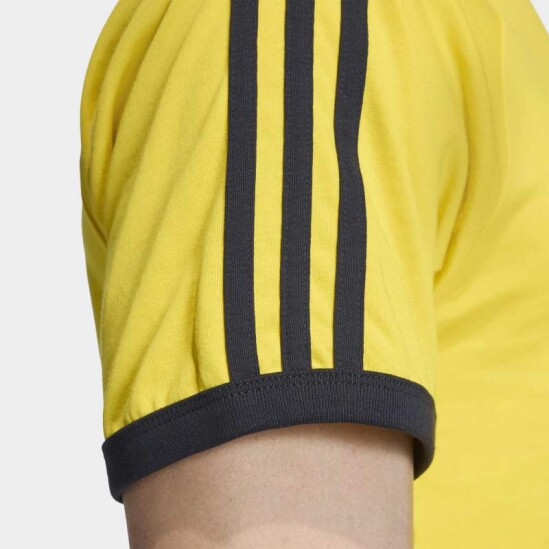 Remera Adidas 3 Rayas Amarillo