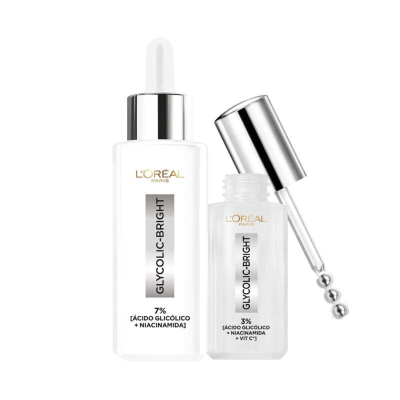 Pack L'Oreal Glycolic Serum 30ml + Serum Ojos 20ml Pack L'Oreal Glycolic Serum 30ml + Serum Ojos 20ml