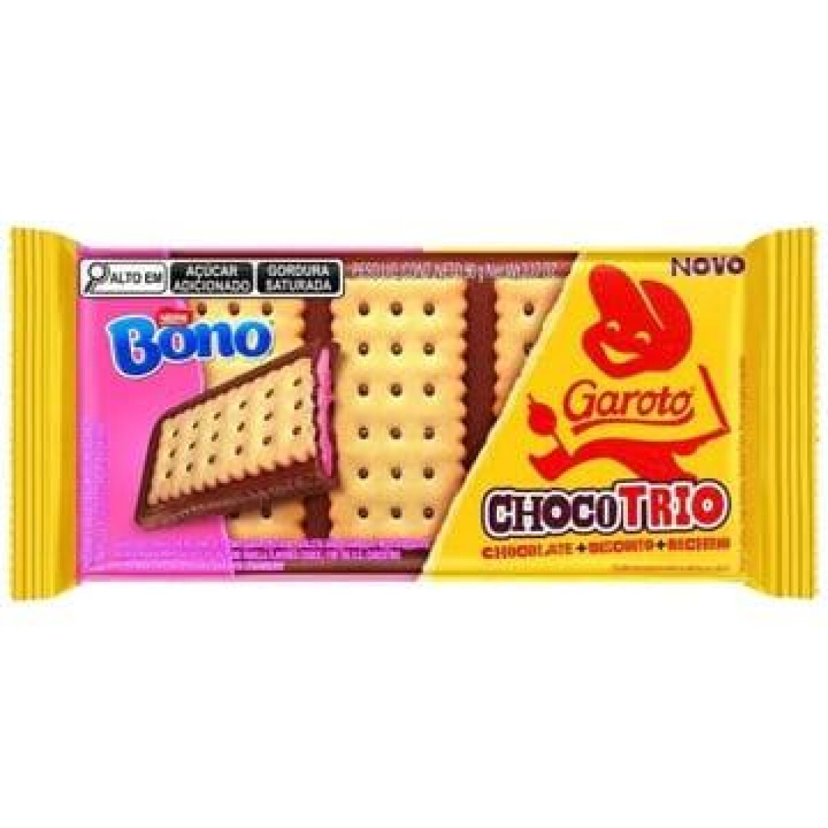 CHOCOLATE GAROTO CHOCOTRIO BONO TABLETA 80 GRS 