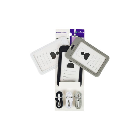 Set de 3 tarjeteros verticales con cordón Sc