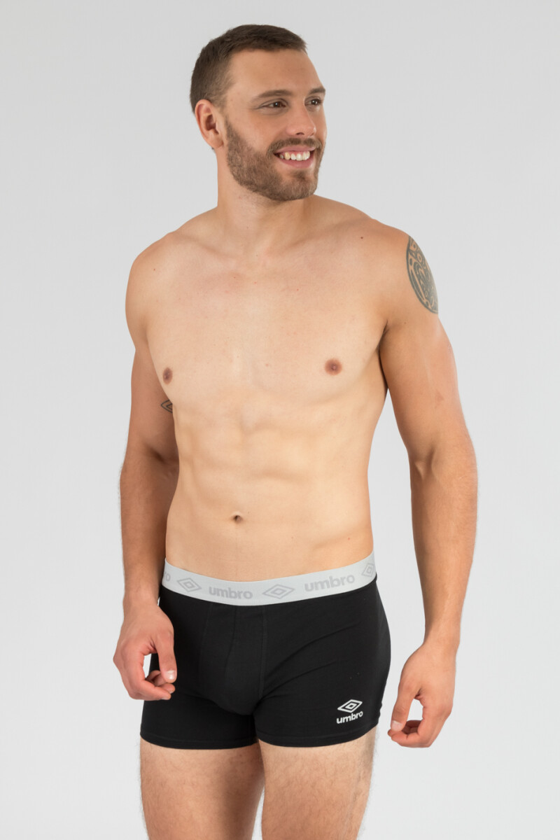 Boxer umbro algodón lycra - Negro 