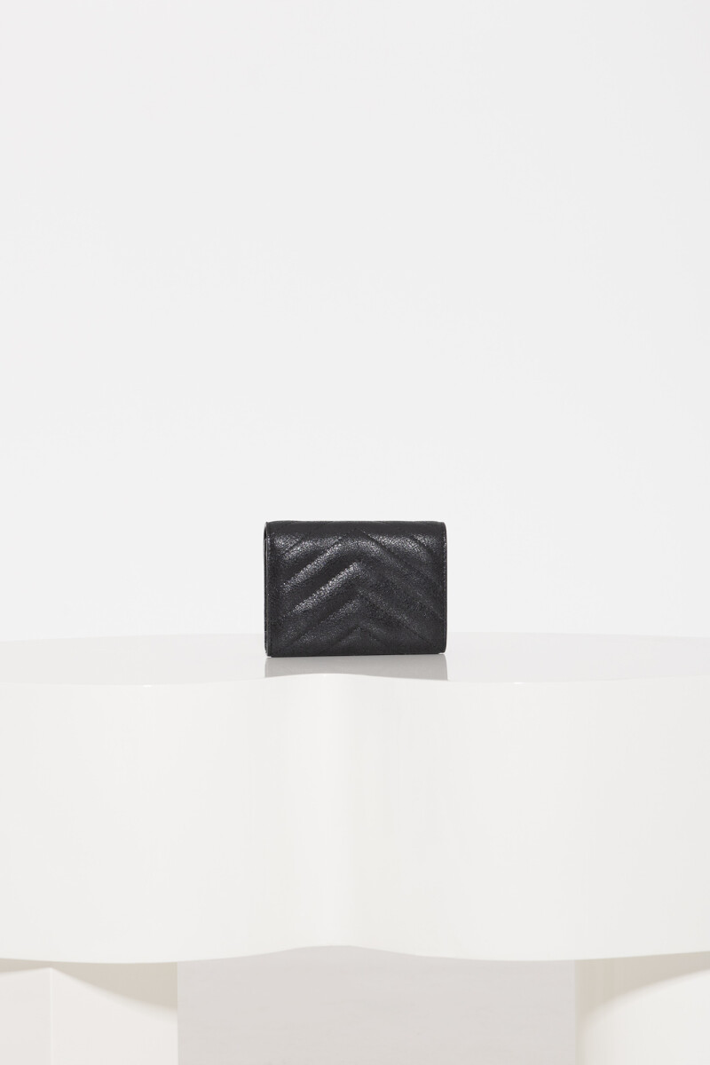 BILLETERA LIPSTICK FLAP Negro