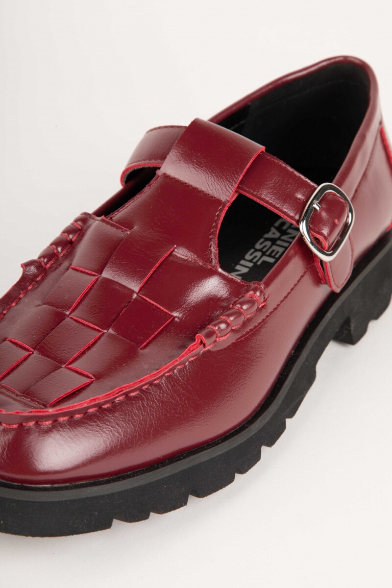 ZAPATO BANDO Rojo Oscuro
