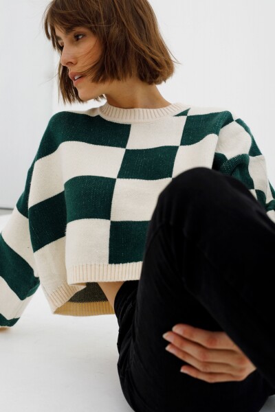 Sweater Poppy Crudo/Verde