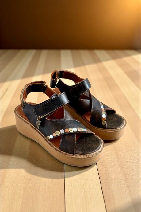 Sandalias ROMA Chocolate Con Arte Sandalias ROMA Chocolate Con Arte