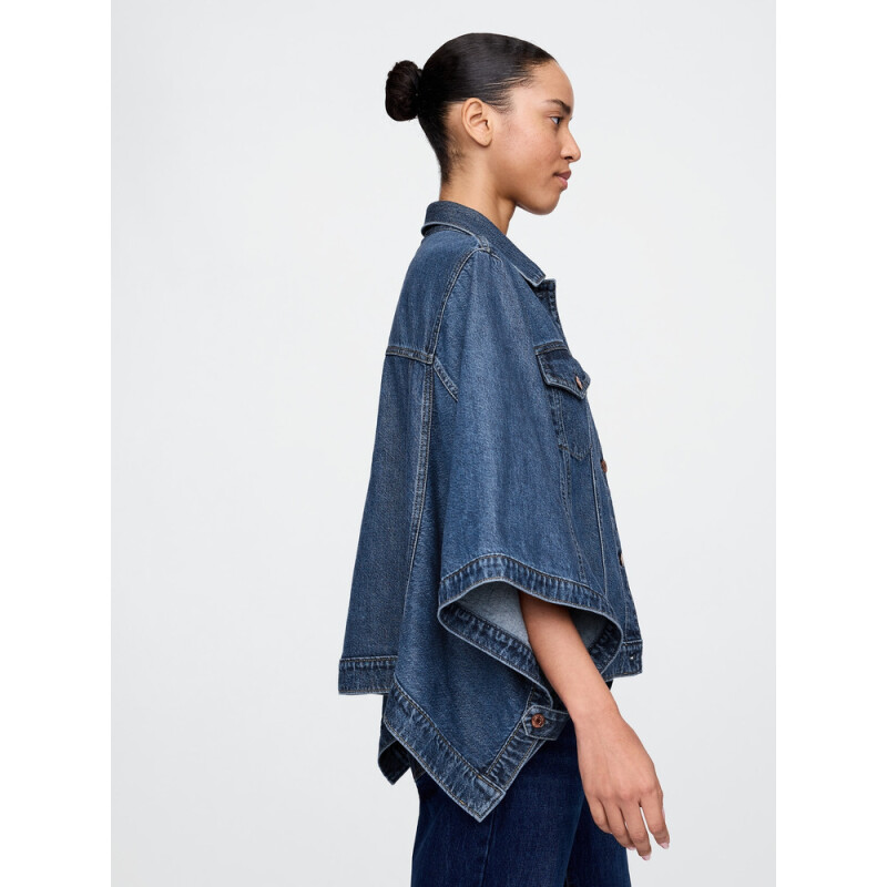 ULTRASOFT DENIM CAPE MEDIUM INDIGO 15
