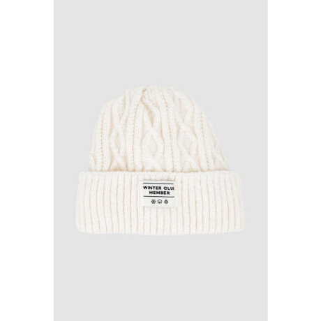 Gorro Winter Club Member Beige