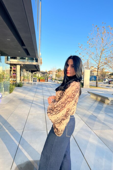 Blusa Tessa Animal Print