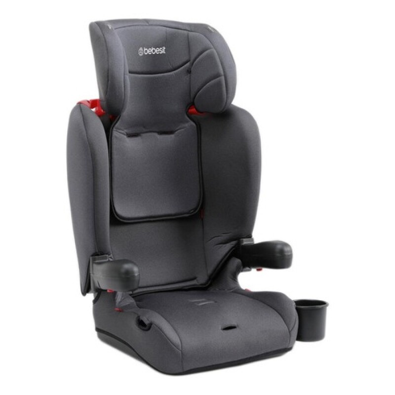 Silla butaca para auto Bebesit Smart plegable con posavaso + Isofix hasta 36kg Negro