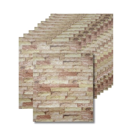 REVESTIMIENTO AUTO ADHESIVO 3D 70 X 77 CM X 3 MM - PIEDRA FC78 X 10 REVESTIMIENTO AUTO ADHESIVO 3D 70 X 77 CM X 3 MM - PIEDRA FC78 X 10