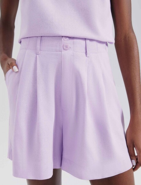 SHORT DE SASTRE LILA