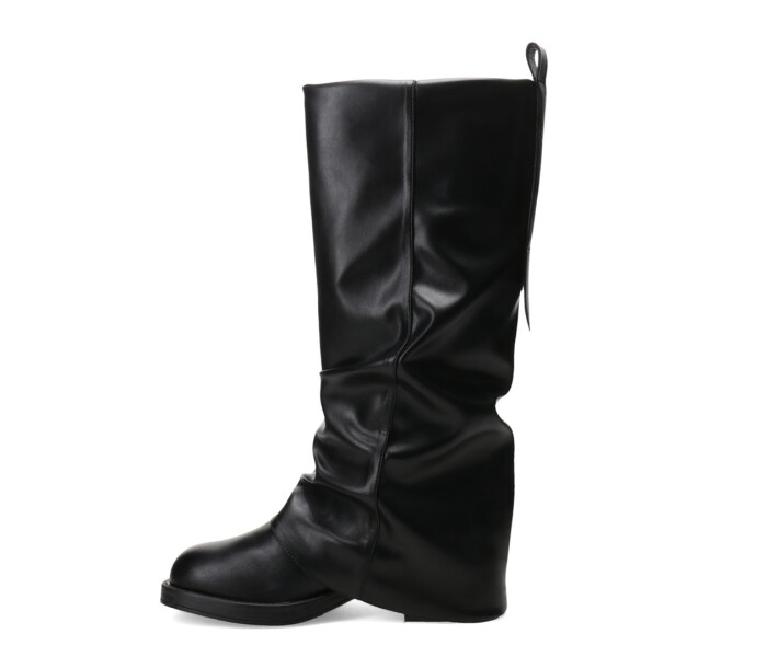 Bota de Mujer Miss Carol Wrinkle Negro