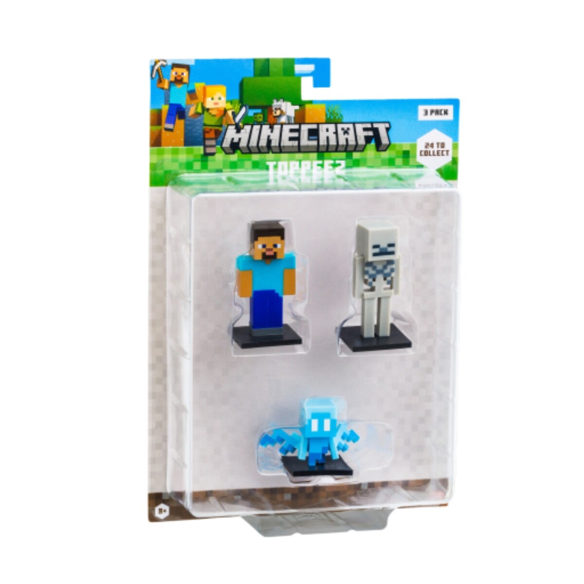 Minecraft - Figuras Pack X3 Skeleton - MC2020 