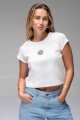 BRING THE SUN BABY TEE B-blanco