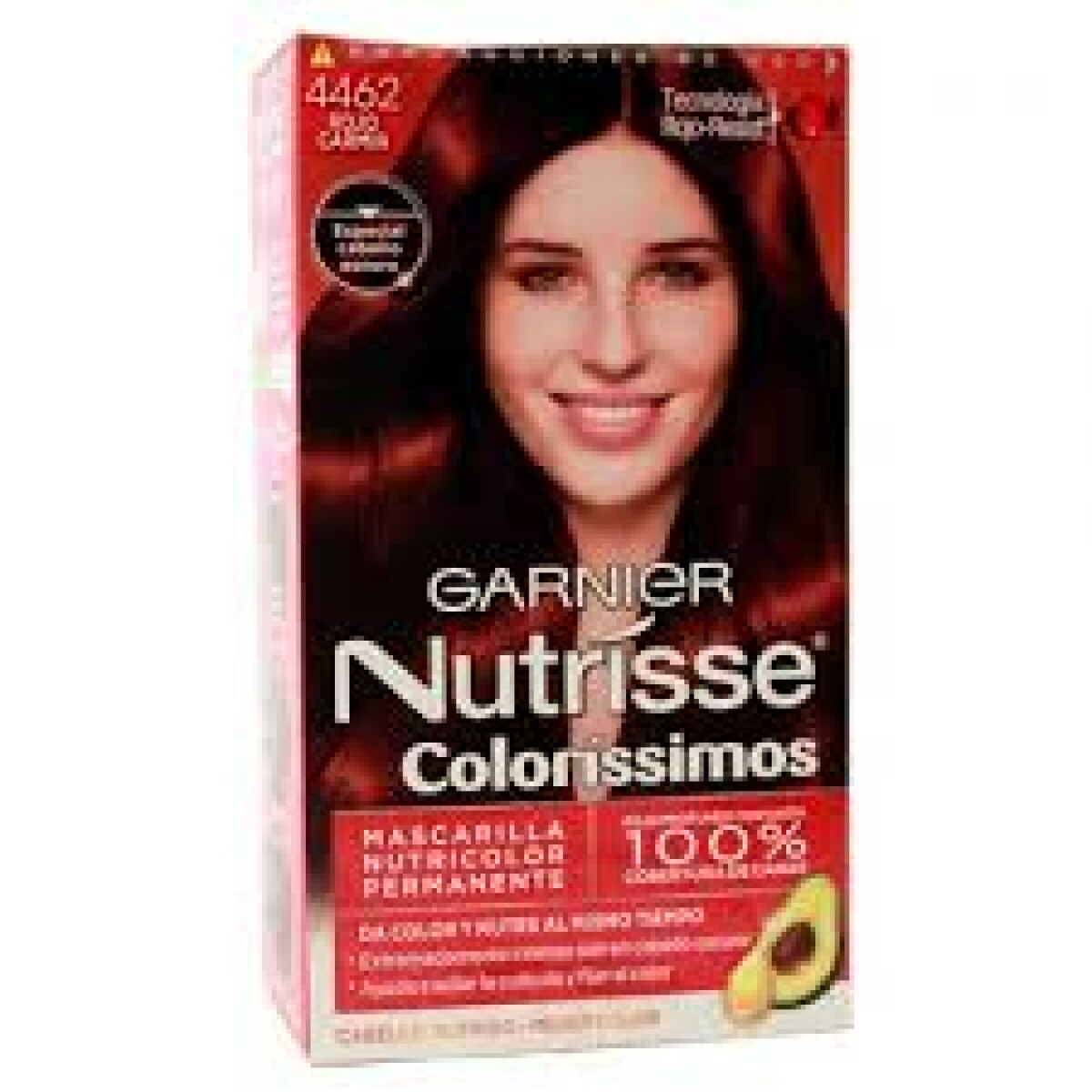 Tinta Garnier Nutrisse N°4462 Carmín 