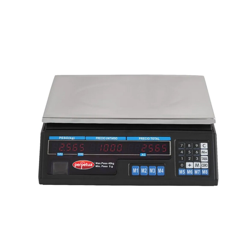 Balanza comercial de mesa 40 kgs. Perpetua Balanza comercial de mesa 40 kgs. Perpetua