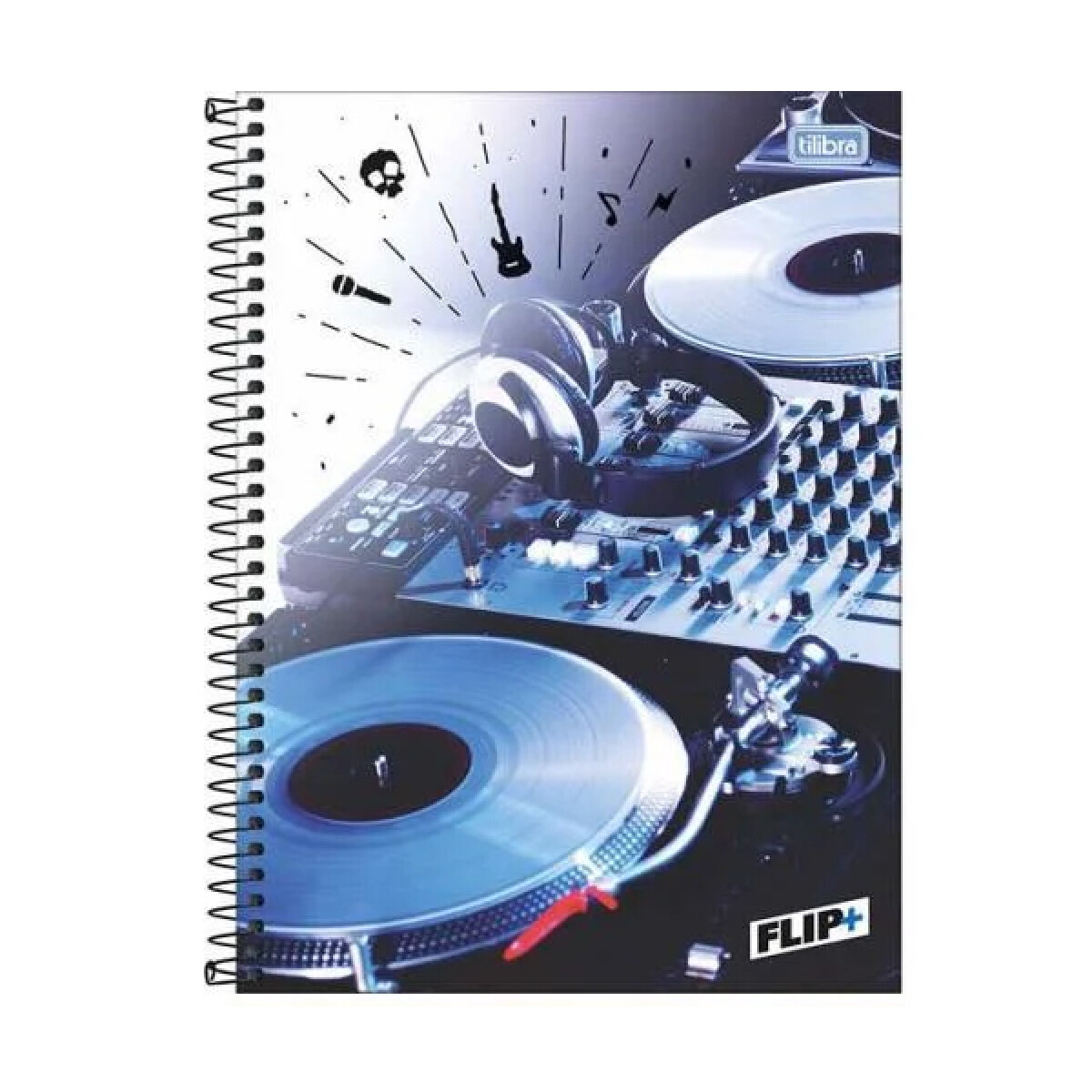 Cuadernola Tilibra Flip+ 96 Hojas Tapa Extra Dura - DJ 