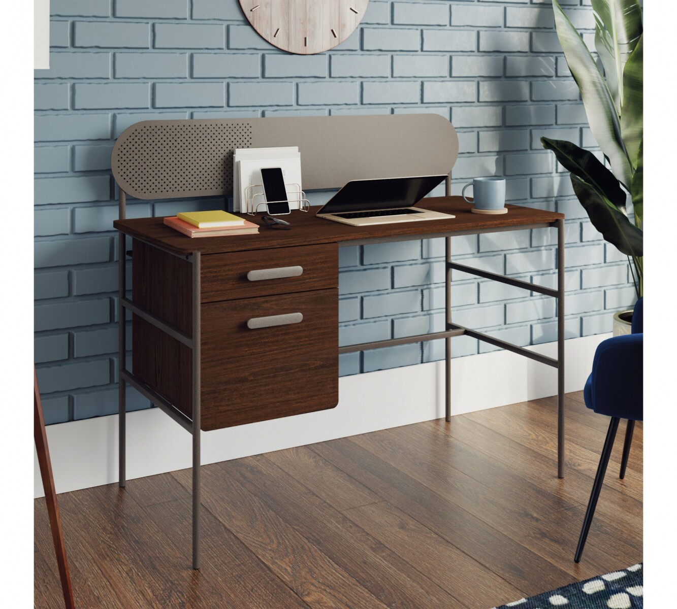 Escritorio Cajonera doble - Sauder - Linea Radial 