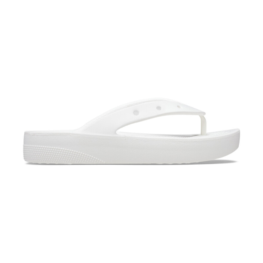 Classic Platform Flip W - Mujer White