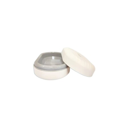 JABONERA DE PLASTICO 13,5X9X5,5CM BEIGE
