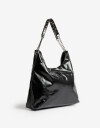 Shopper Navidad Shopper Efecto Satinado Negro - Negro
