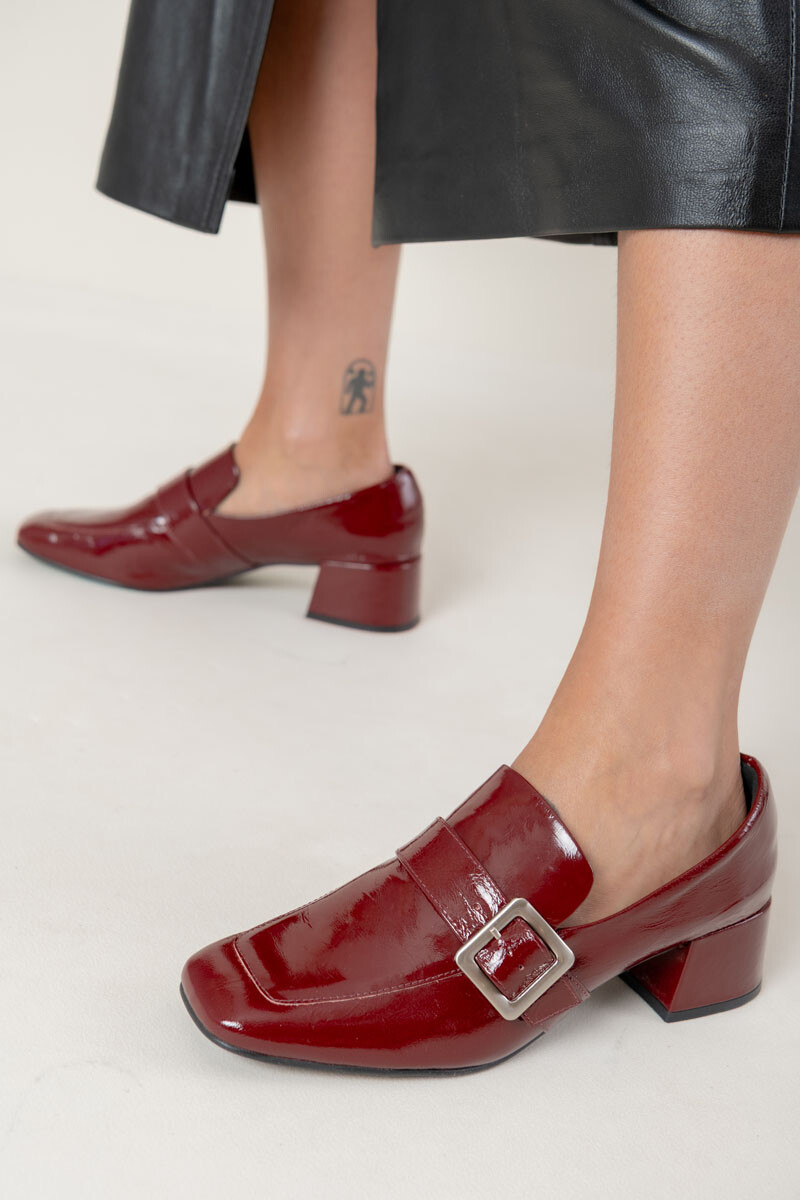Mocasin elo Bordeaux charol