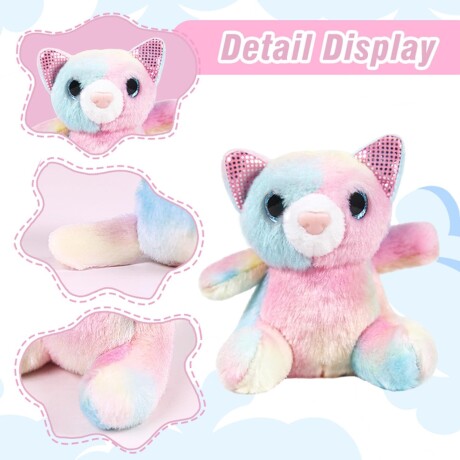 PELUCHE CON IMAN GATITO FUCSIA DR5134 MULTICOLOR