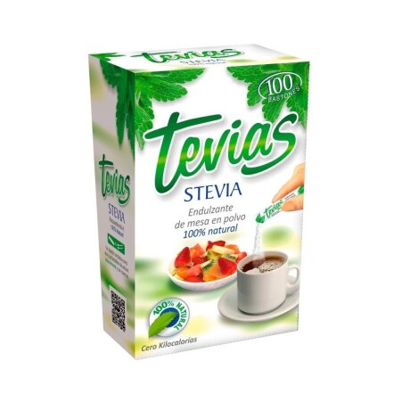 Caja X100 Edulcorante Tevias en Polvo Sticks 001