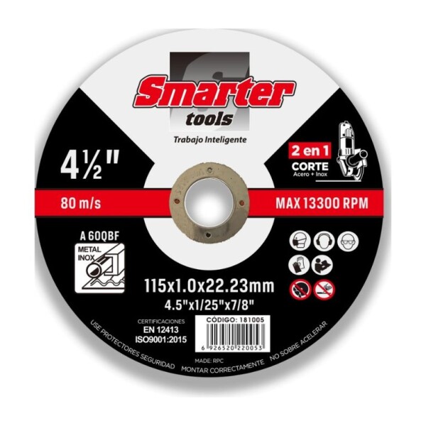 Disco de corte 115x1mm Disco de corte 115x1mm