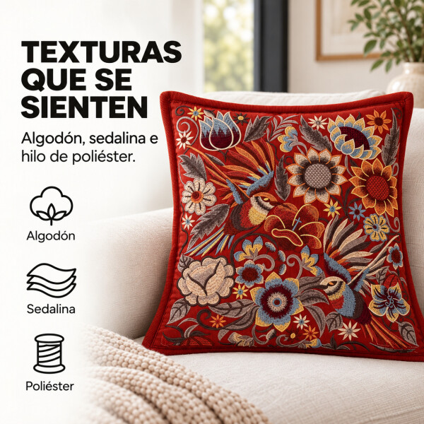 Fundas de Almohadón ZAL 50 x 50 cm Pack x2 Naranja