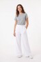 Pantalon palazzo tipo jogging liviano CRUDO