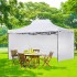 Gazebo Plegable con Paredes 3x4,5 Para Playa o Jardín Autoarmable Color Blanco Gazebo Plegable con Paredes 3x4,5 Para Playa o Jardín Autoarmable Color Blanco