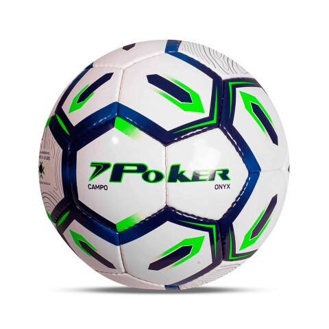 Pelota Fútbol Poker Campo 32 Gomos Onyx Morado-Verde Fluo