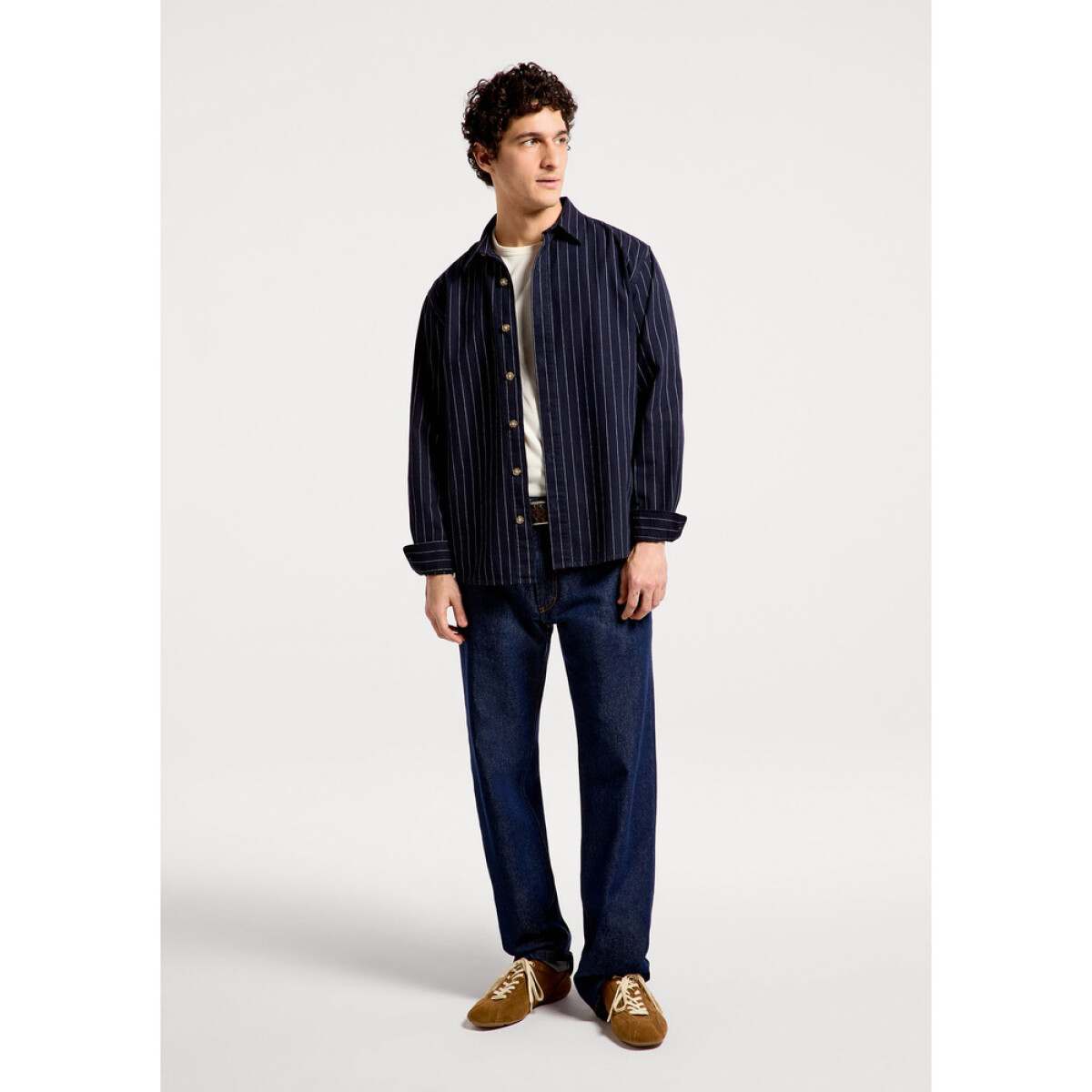 CAMISA ML MASC - AZUL ESCURO 