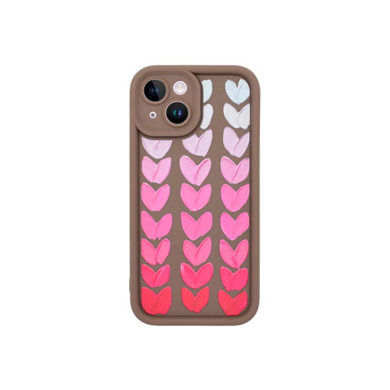 Protector para iPhone 15 diseño corazón acuarela Protector Para Iphone 15 Diseño Corazón Acuarela