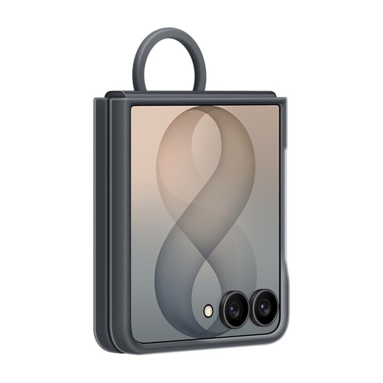 Funda Samsung Silicone Ring Magnet para Galaxy Z Flip8 Black