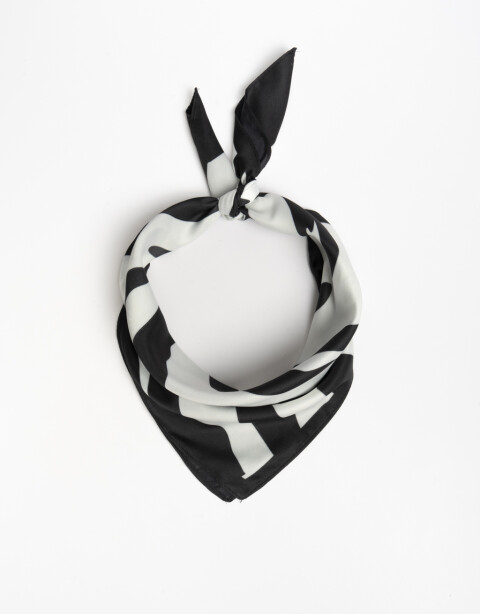 Pañuelos Raso Animal Print Pañuelo De Material Reciclado - Combinacion Tricolor