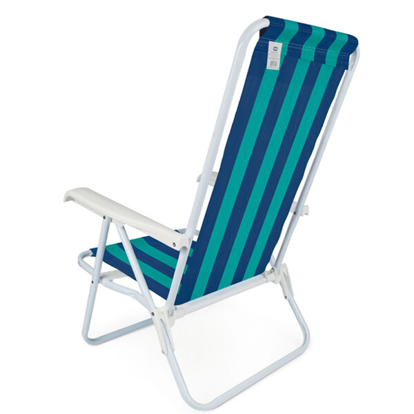 SILLA RECLINABLE 4 POSICIONES ACERO AZUL