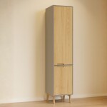 PANELERO - DESPENSERO 2 PUERTAS LINEA WOOD GRIS