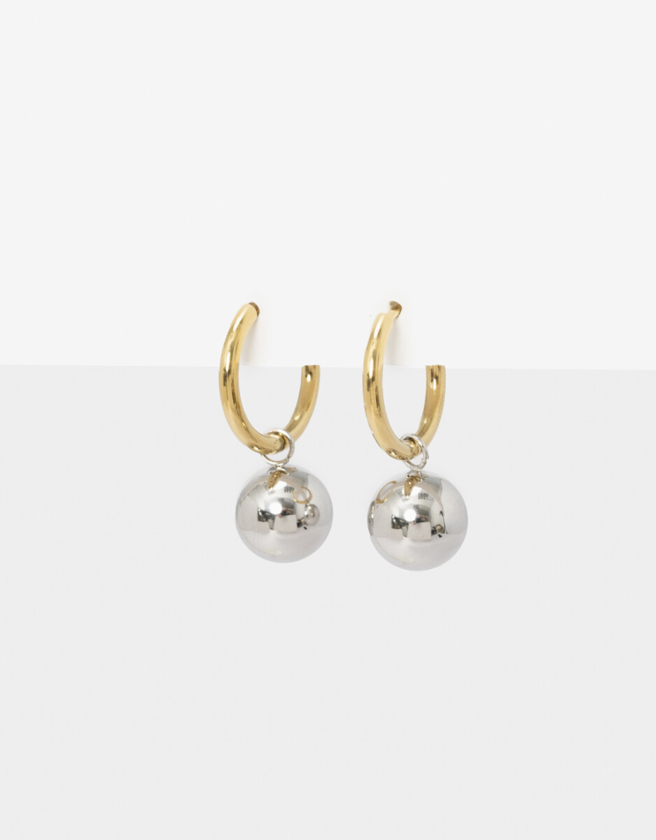 Argollas De Acero Con Esfera 