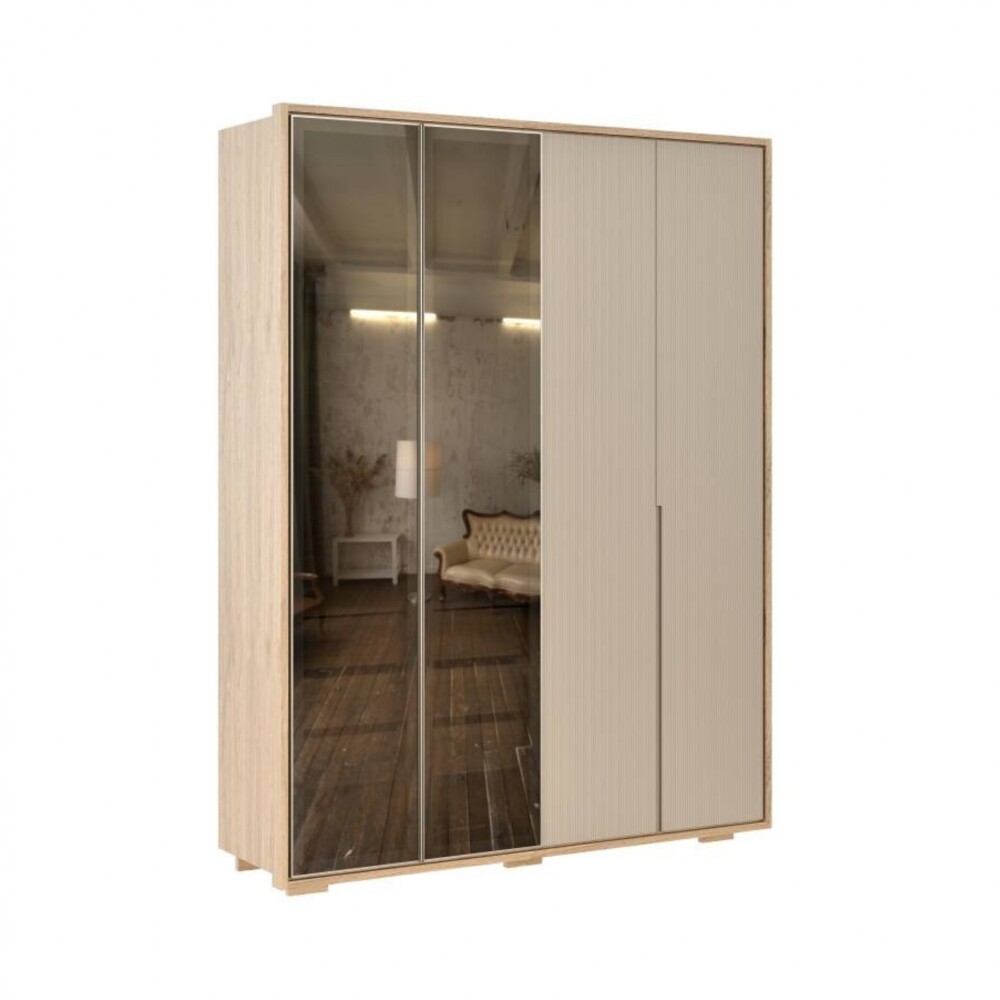 Ropero Puertas Batientes Reflecta 1.8 - Moderna Hanover