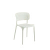 Silla Oslo Lumax Plástico Apilable Comedor Jardin Exterior Blanco