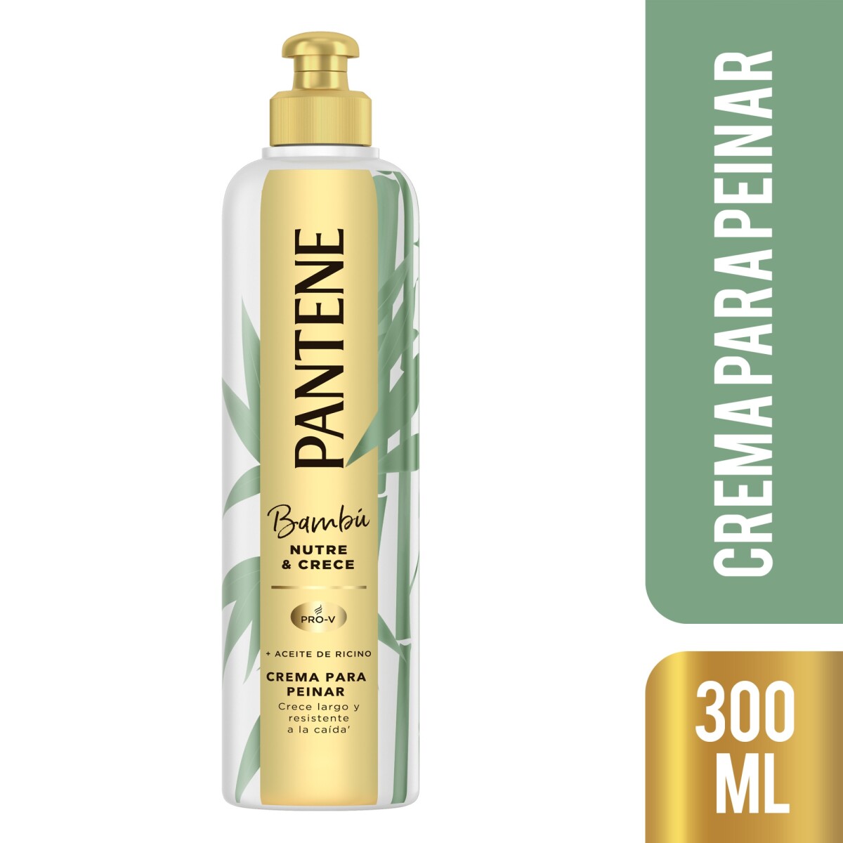Pantene Crema de Peinar Bambú Nutre y Crece 300ml – Fortalece y Suaviza el Cabello 