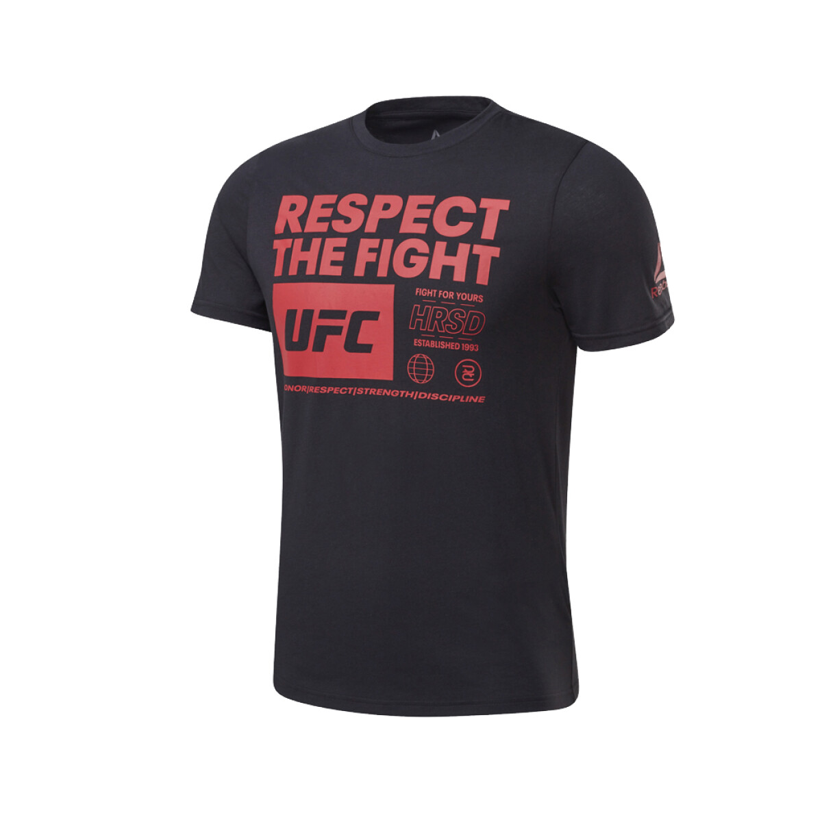 REMERA REEBOK UFC FG TEXT TEE - Black/Red 