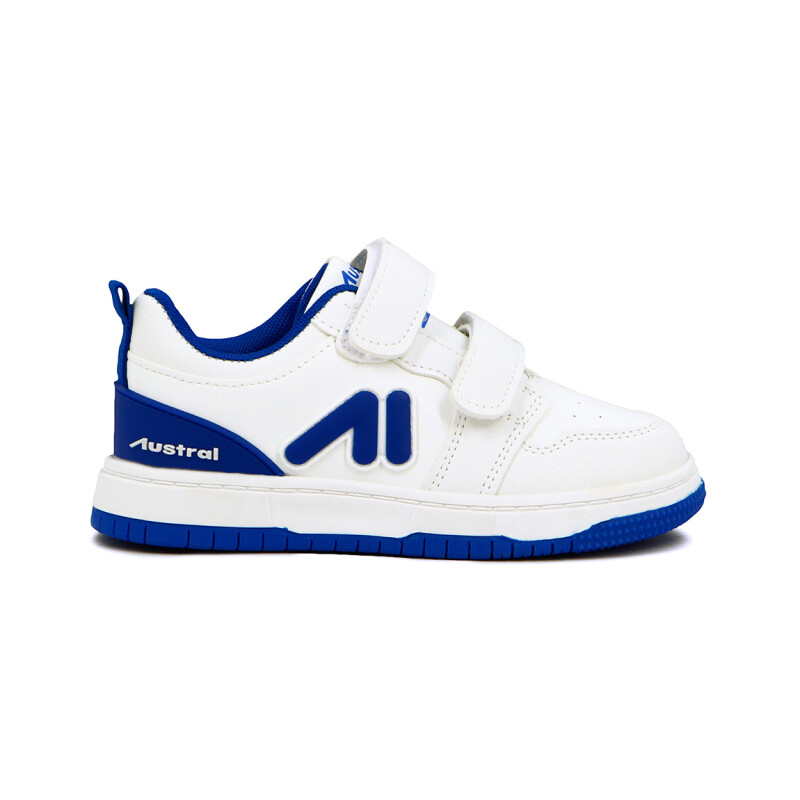 Austral Calzado Deportivo Jumper A Niño/a Con Velcro Blanco-azul