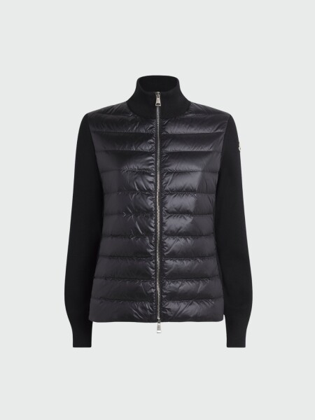 MONCLER - Cárdigan de Punto Negro
